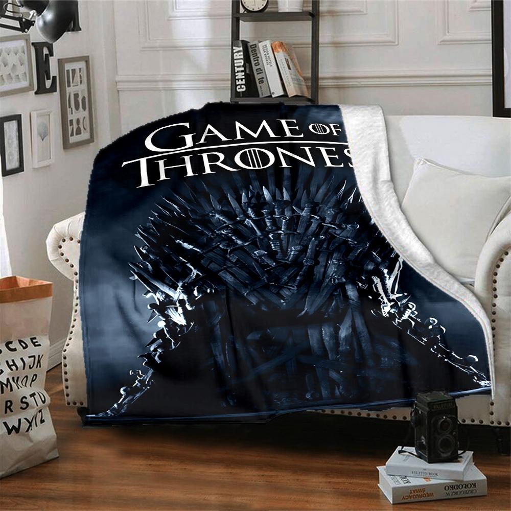 1pc Game of Thrones Flannel Blanket Soft Warm Throw for Home, Office, Travel, All-Season Cozy Bedding GiftL1307