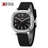Oufanni Student Exam Watch: Silent Quartz Square Wristwatch with Night Light for Boys & Girls