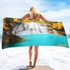 Waterfall Beach Towel Nature Scenery Bath Towel Portable Quick Dry Camping Travel Sport Spa Swimming Pool Towels Picnic Yoga Mat