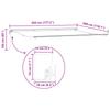 Electric Retractable Awning Red and White 4.5 * 3 M