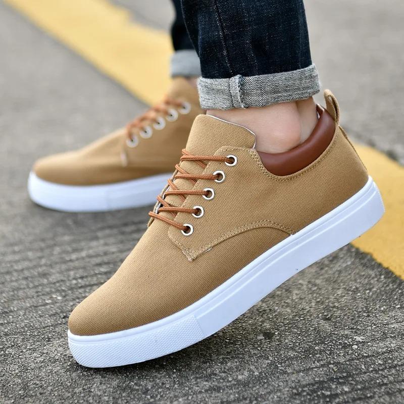 Man Shoes 2026 New Canvas Shoes Men's Casual Canvas Shoes Men's Casual Shoes Flat Shoes Men's Driving Sneakers Men's Shoes 47