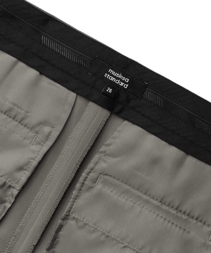 MUSINSA STANDARD WOMAN Women'S Fluid Slim Straight Slacks [Warm Gray]