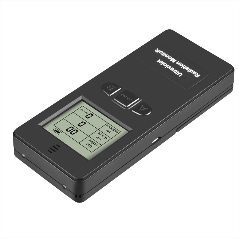 Digital Radiation Detector LCD Digital Display Screen Portable Handheld Sun Light  Detector with Bracket for Measuring Sun Light   