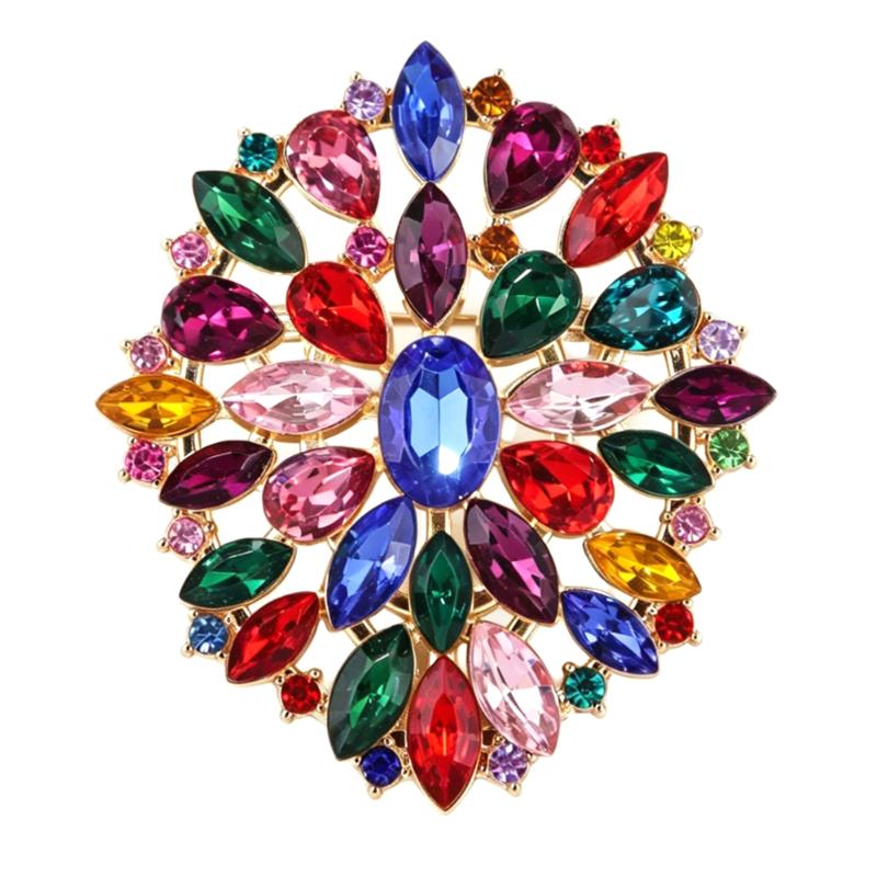 Flower Shape Brooches For Women Clothing Coat Jeweley Accessries Gifts
