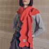 Wave Long Knit Muffler_RED(310544)