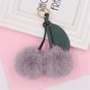 Cherry Keychain Bag Pendant Bag Accessory Plush Texture Key Holder Key Ornament Suitable for Gifting and Daily Use