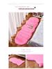 Irregular Long Pile Plush Sofa Cushion Rug - Faux Rabbit Fur for Living Room, Coffee Table, Bedroom, or Bedside.