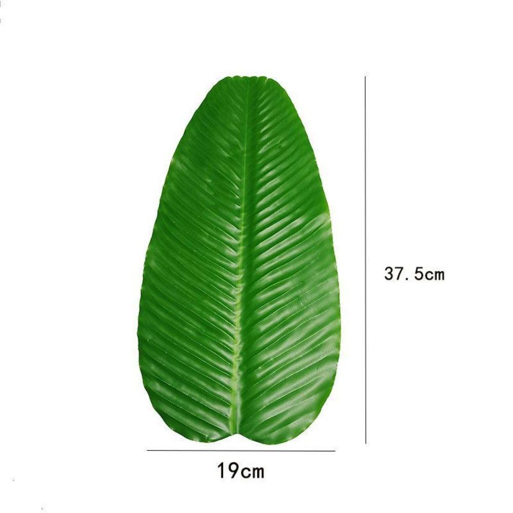 Tropical Faux Banana Leaf Large Drink Cup Coasters Fruits Plate  Home Garden Decor
