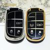 3 5 Buttons Soft Tpu Car Key Case Cover For Jeep Grand Cherokee Dodge Jcuv Dart Journey Chrysler 300C Fiat Remote Fob Keychain