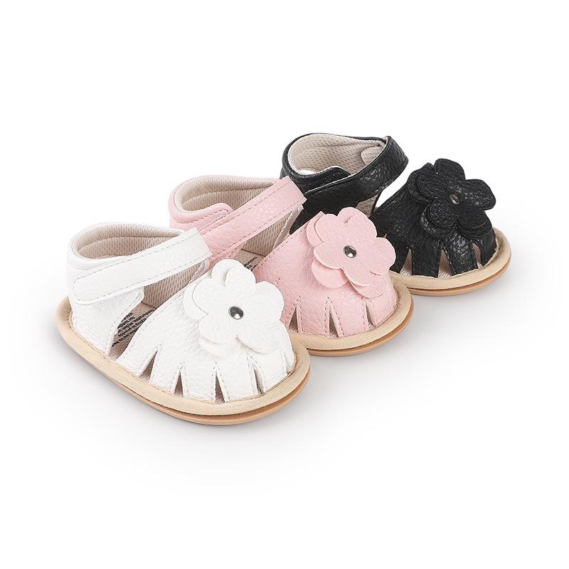 Soft Sole Summer Sandals for 0-1 Year Old Baby Girls