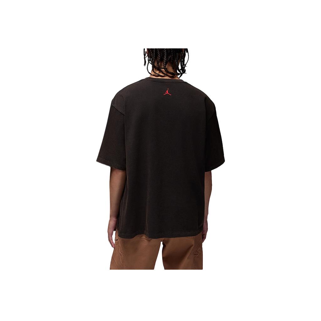 Air Jordan Flight Essentials Oversized T-Shirt Black/Varsity Red Men Tops HM7131-010