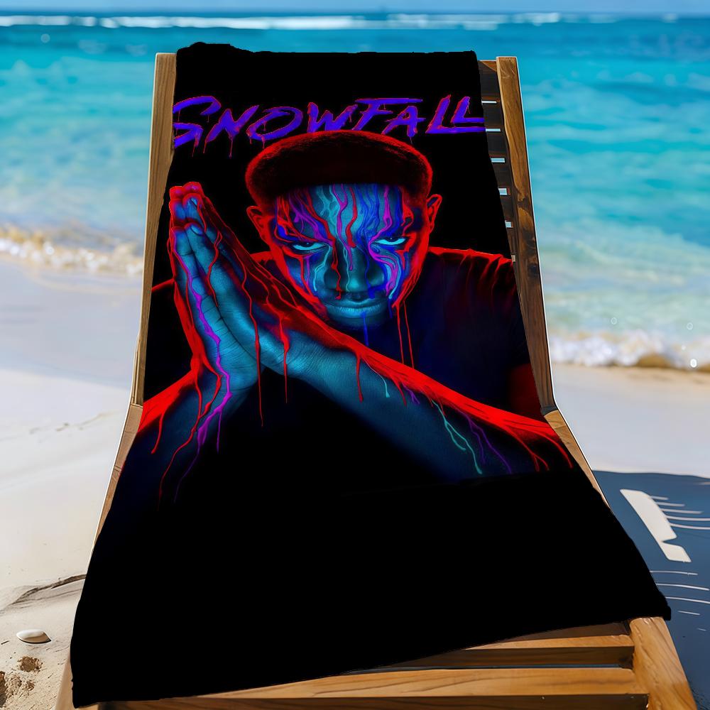 

TV Series S-Snowfall-S Towel Sports Quick Dry Travel Camping Gear Sandproof Soft Light Large Beach Towel W30*H60(CM)