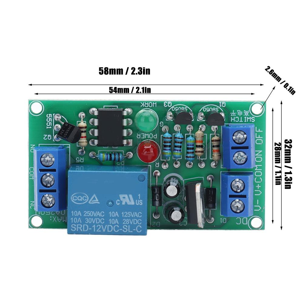 K71RS 12V Relay Module DC 12V High Level Trigger Module 2 Button Switch Relay Module  Power Switch
