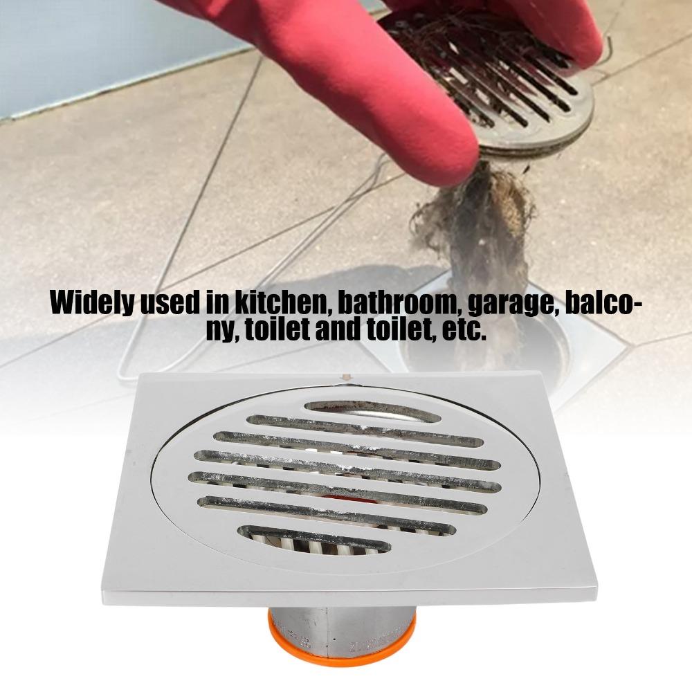 4 Inch Size Shower Drain Self-Sealing Shower Floor Drain Convenient Floor Drain Laundry Room