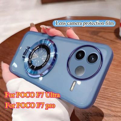 Ringhalter Kameraobjektiv-Filmschutz Telefonhülle für POCO F7 Ultra F7Pro Transparente weiche TPU-Silikonhülle für POCO M7 Pro