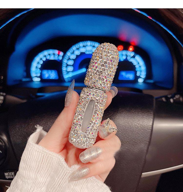 

Флакон-спрей для духов и лосьона для путешествий объемом 10 мл, украшенный бриллиантами - легкий, роскошный, портативный и стильный дизайн 5ml Bottom direct filling