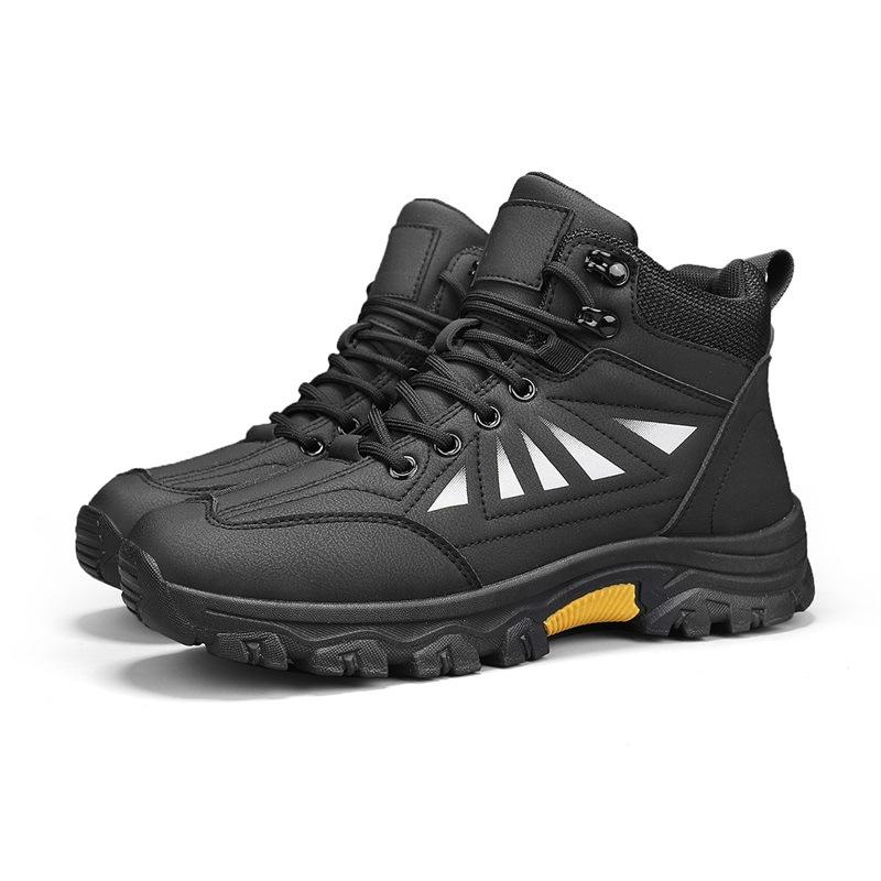 Large Size Men's Shoes Winter New Outdoor Sports Shoes Non-slip Comfortable Wear-resistant Hiking Shoes Cold Sticky Shoes