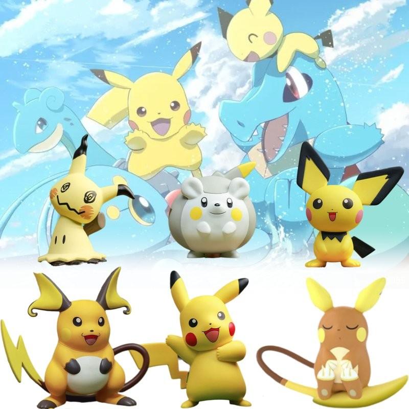 Pichu Pikachu Raichu Mimikyu Togedemaru Toy Model Child Gift Christmas