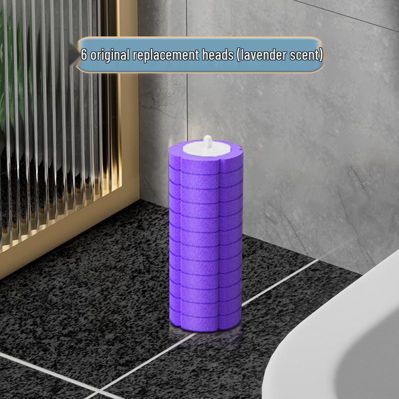 Toilet Brush Set with Flip Cover and Base - Bathroom Cleaner