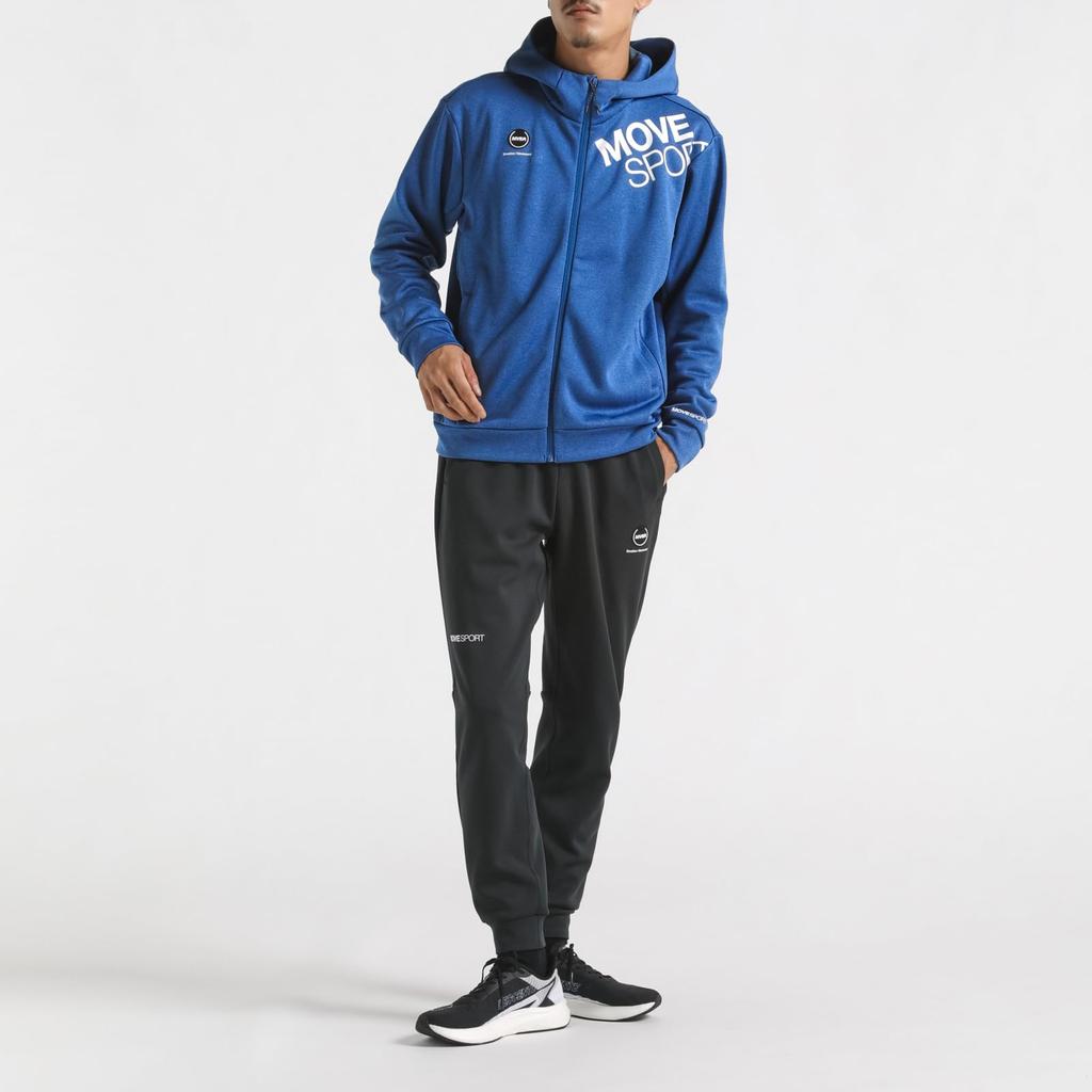 Mikina Descente Full Zip Hoodie Stretch Training Running Blue M [Move Sports]
