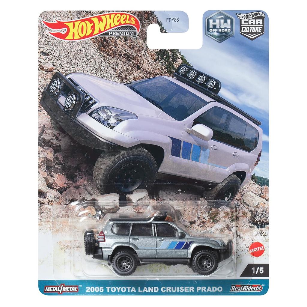 Hot Wheels Car Culture 2005 Toyota Land Cruiser Prado Years Old and HKC70 Off-Road - [3 Up]
