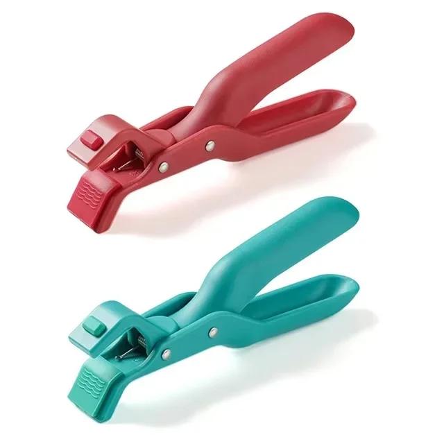 Anti skålding Brettholder Skålholder Multifunksjonell Brettholder Anti Slip Creative Home Kitchen Silikon Anti Scalding Clip