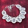 Selenite Handmade Gemstone Necklace, 925 Solid Sterling Silver Necklace Antique Jewelry, For Engagement Gift