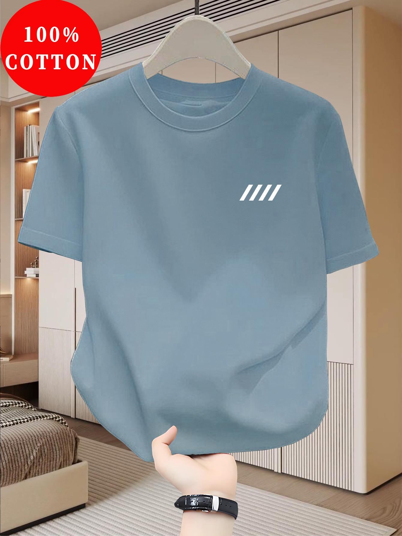 

2026 Simple Print 100 Cotton Trendy Men Women Tshirt Summer Autumn Daily Outdoor Sports Party Casual Loose Street Short Sleeve 4XL