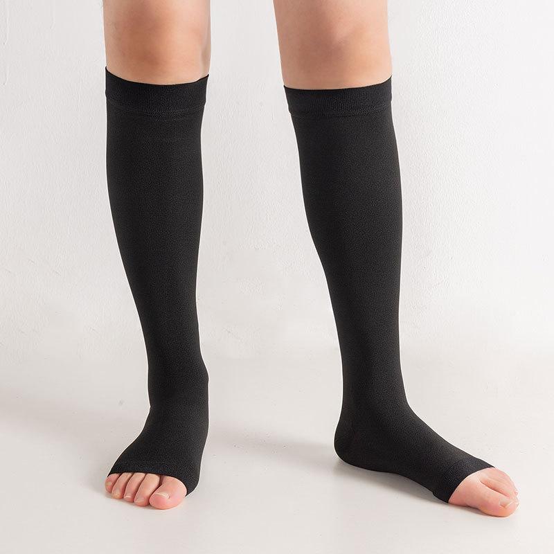 

Compression Stockings Strong Pressure Over-the-Knee Long Tube Socks German Maiz Level 2 Gradient Compression Socks Pressure Calf Socks S--Peep Toe чорний