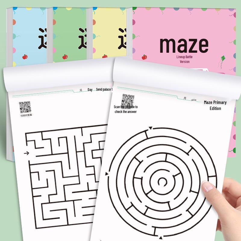 Focus Maze Puzzle Book for Kids: Enhance Attention & Thinking Skills