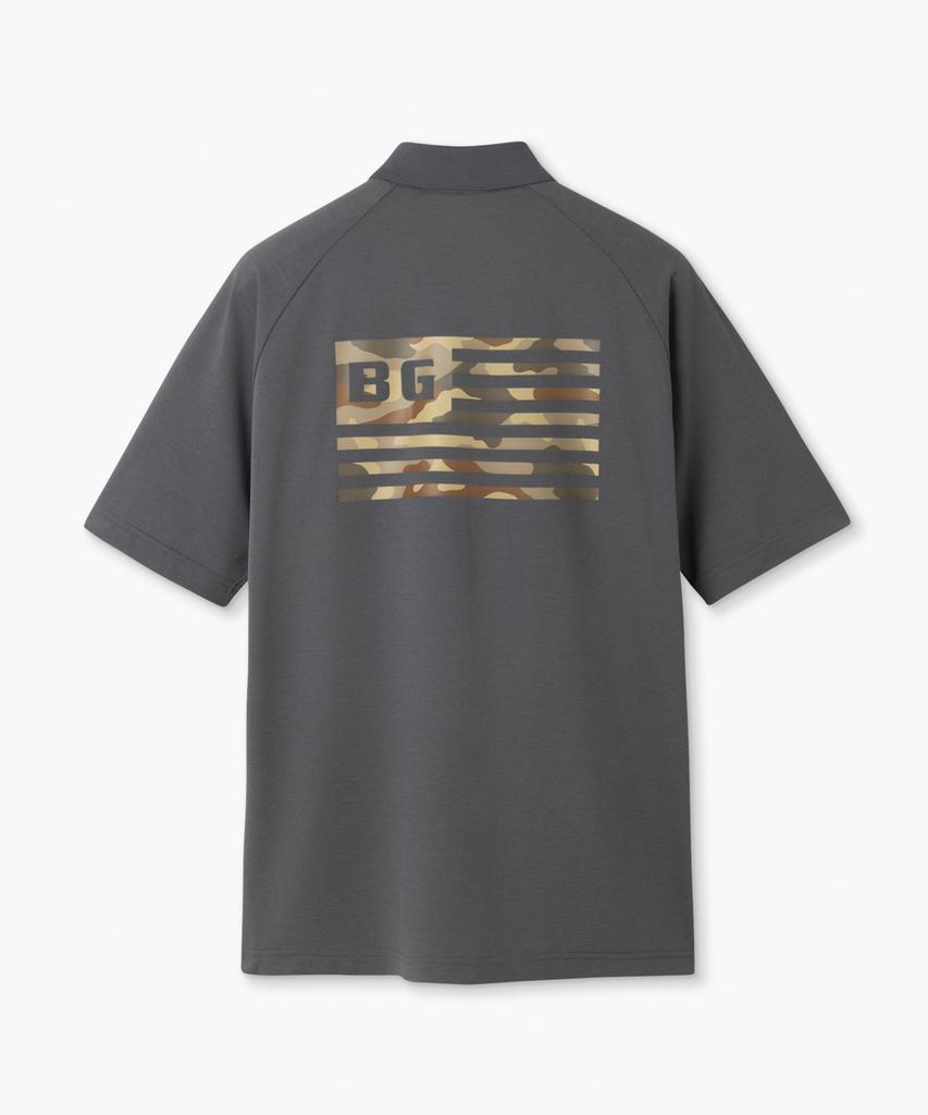 Beulipinggolpeu Men'S Flag Artwork Polo T-Shirt_Charcoal Gray