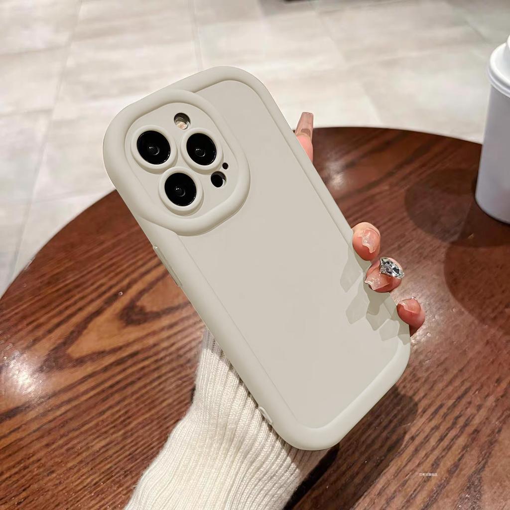 Silicone Case For iPhone 16 15 14 13 12 11 Pro Max X XR XS Max 8 7 Plus SE Camera Lens with Screen Protector Cover