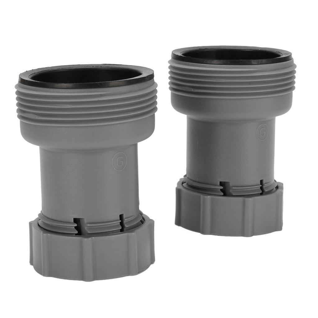 2pcs Pool Hose Adapter 1.5 Inch To 1.25 Inch Hose Conversion Adapter for Up Ground Pool Filter Pump