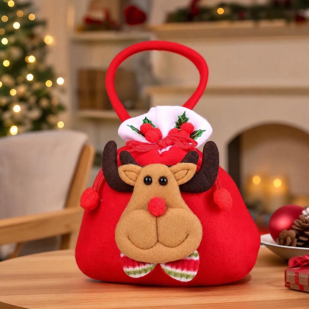 Christmas Gift Bags for Kids Design Small Candy Bags for Christmas Eve Party Bags