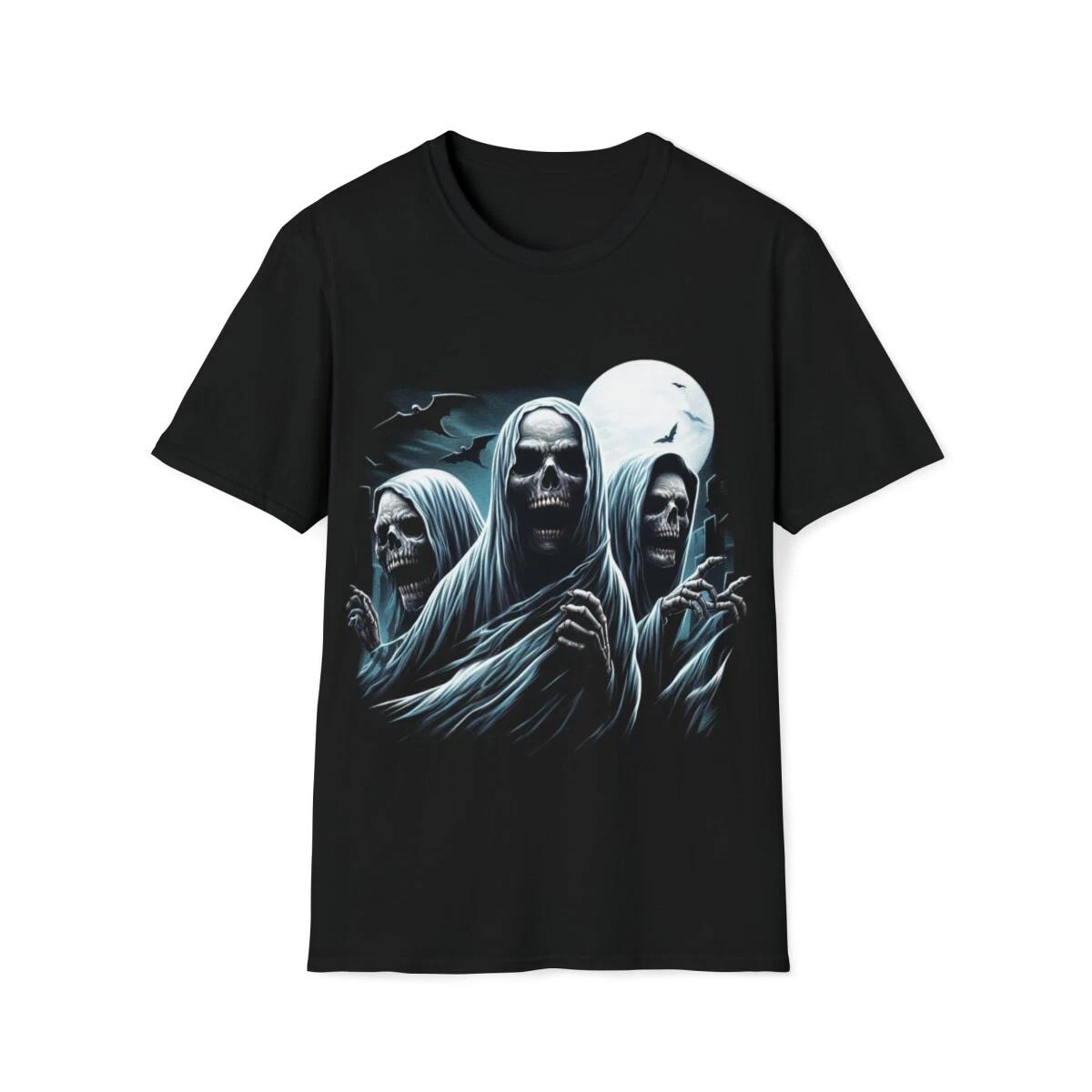 Halloween Ghosts T-Shirt - Spirits of the Spooky Season XS
