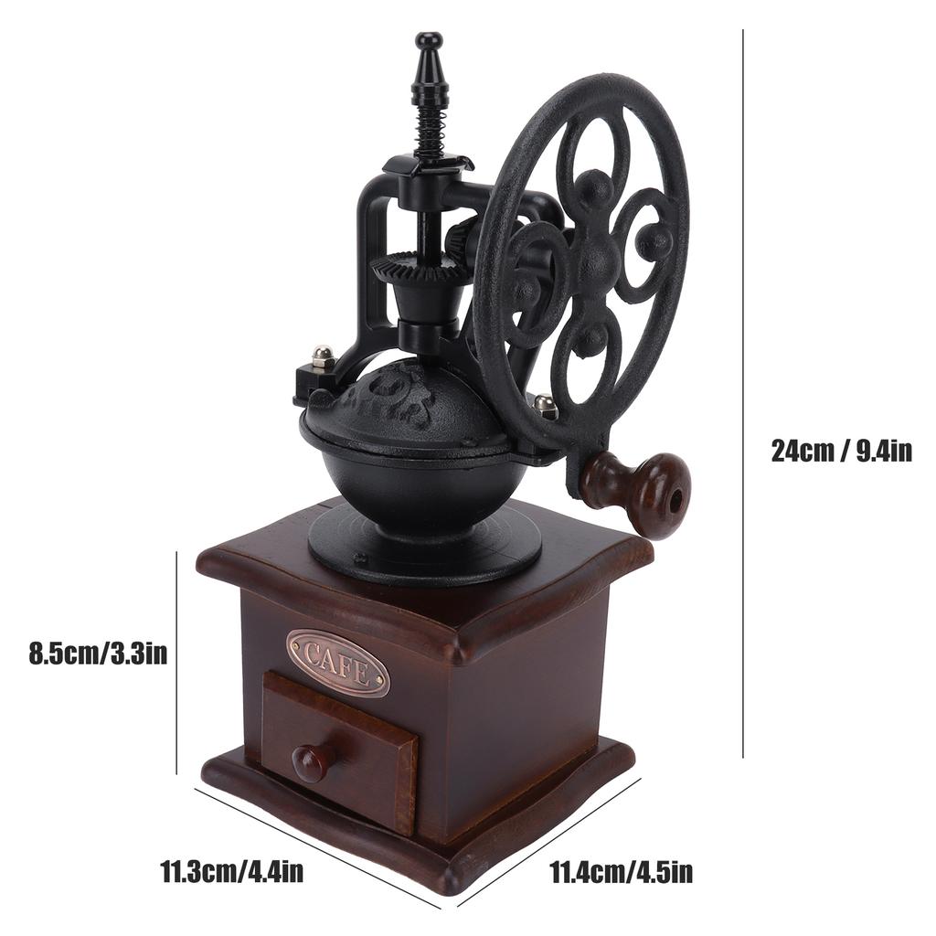 Variety Manual Coffee Grinder, Vintage Coffee Mill, Hand Operated Grinder Hand Mill Coffee Grinder for Home, Easy to Clean