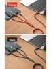 PISEN 3-in-1 Braided Fast Charging Cable for Apple and Huawei Devices
