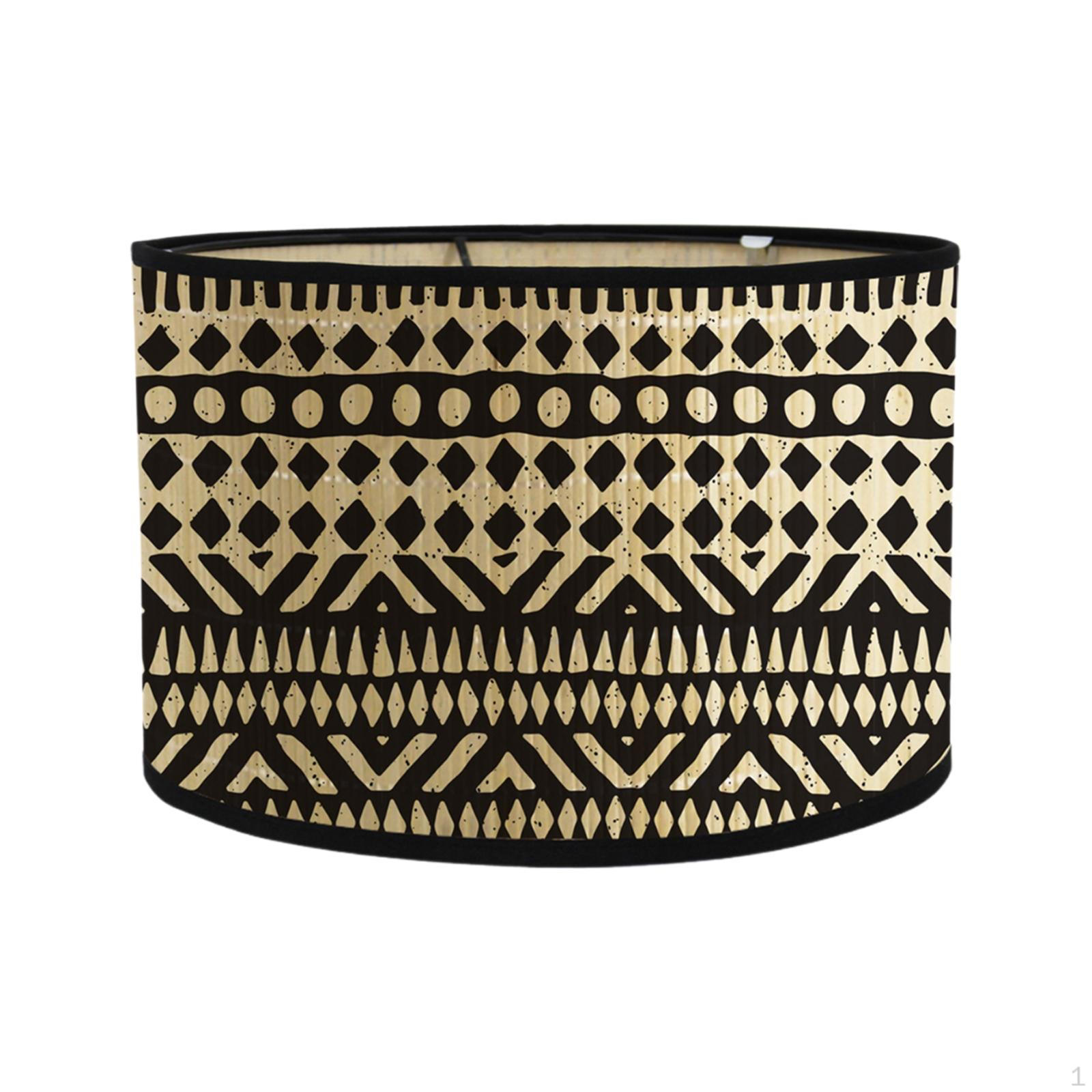 

Абажур из бамбукового барабана, классический потолочный фонарь для фермерского дома, крышка подвесного светильника, для отеля и кафе Style C