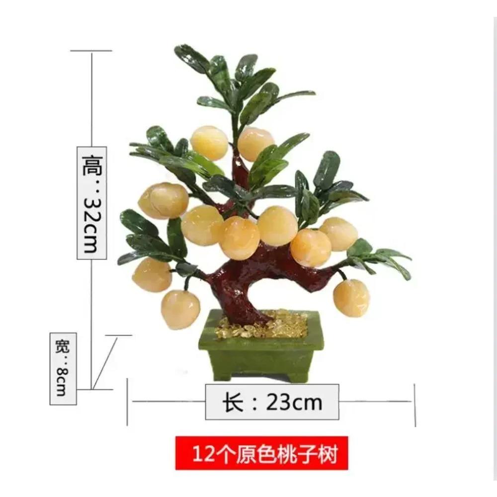 

Камень персиковое дерево Паньцзин Украшение для дома гостиная тумба под телевизор нефрит украшения ремесла удача