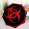 1pc Biohazard Symbol Umbrella with Plastic Handle,Suitable for All Seasons Home Travel Outdoor UmbrellaM907