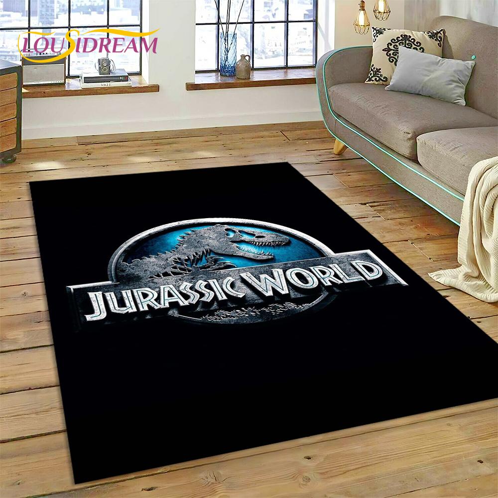3D Cartoon Jurassic Park Dinosaur Dino Rug Carpet for Living Room Bedroom Decor,floor Mat Non-slip Decoration for Sofa Doormat