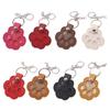 PU Leather Pet Hair Memorial Keychain Space Saving Hair Preservation Multifunctional Designs Portable Accessory