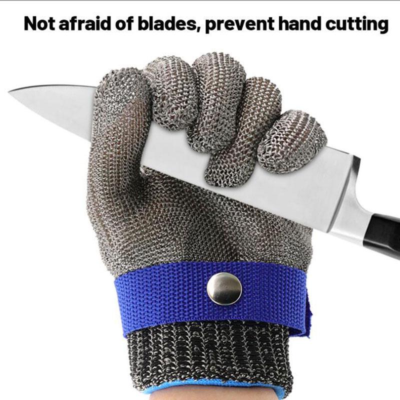 Stainless Steel Gloves Anti-cut Wear-resistant Slaughter Gardening Hand Protect Working Gloves Metal Mesh Butcher Kitchen Gloves