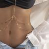 Beach Bikini Metal Multi-layered Chest Chain Sexy Star Tassel Chain Body Chain For Women