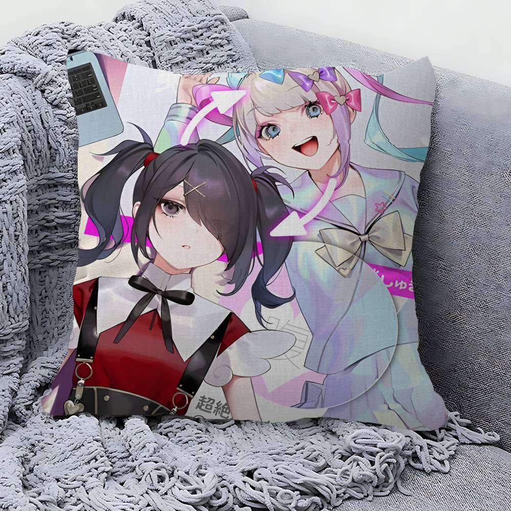 Needy Girl Overdose Spiel Kissenbezug Auto Wurfkissenbezug für Sofa Auto Weihnachtsgeschenk 40x40cm 45x45cm