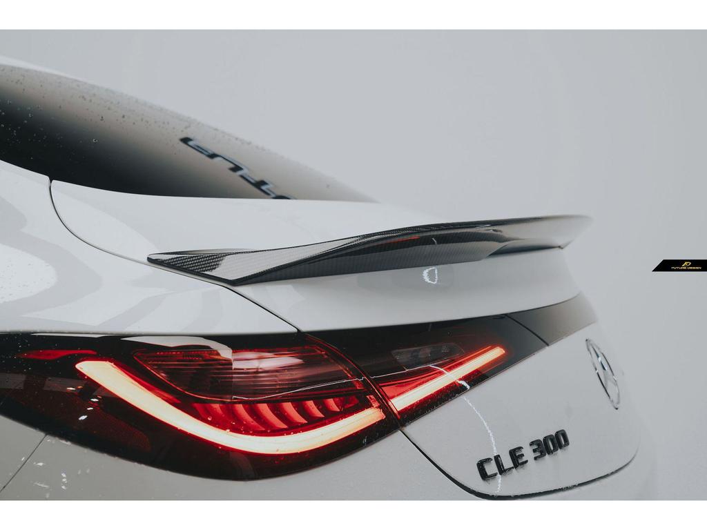 Mercedes-Benz CLE-Class C236 FD Style Carbon Fiber Rear Spoiler Upgrade.
