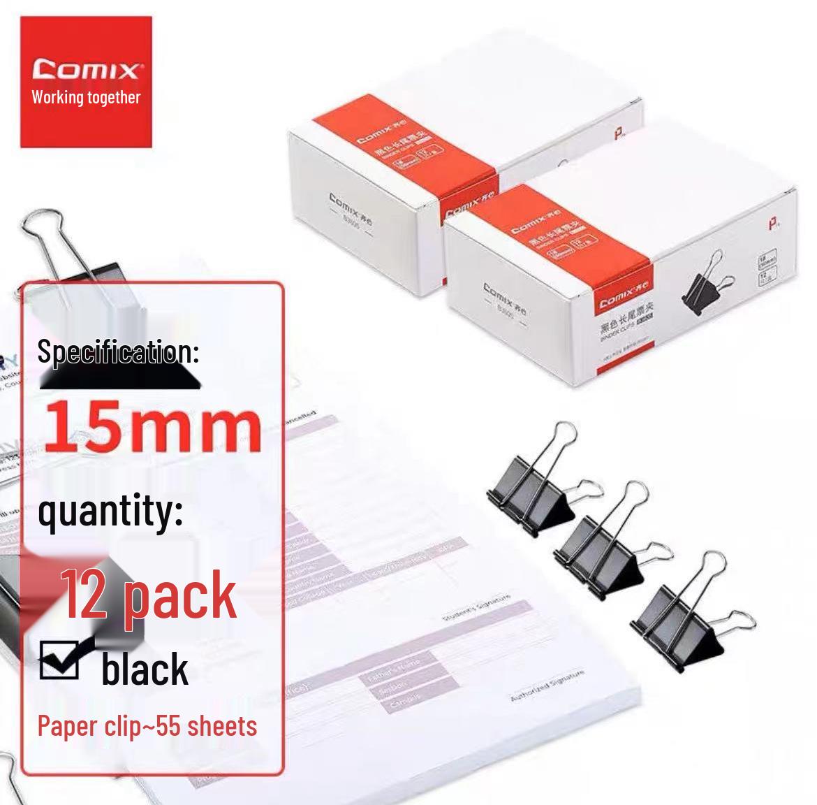 

Зажимы-клипсы Qixin: Экономящие усилия, цветные металлические зажимы для офисного и студенческого использования, доступны в больших, средних, малых размерах