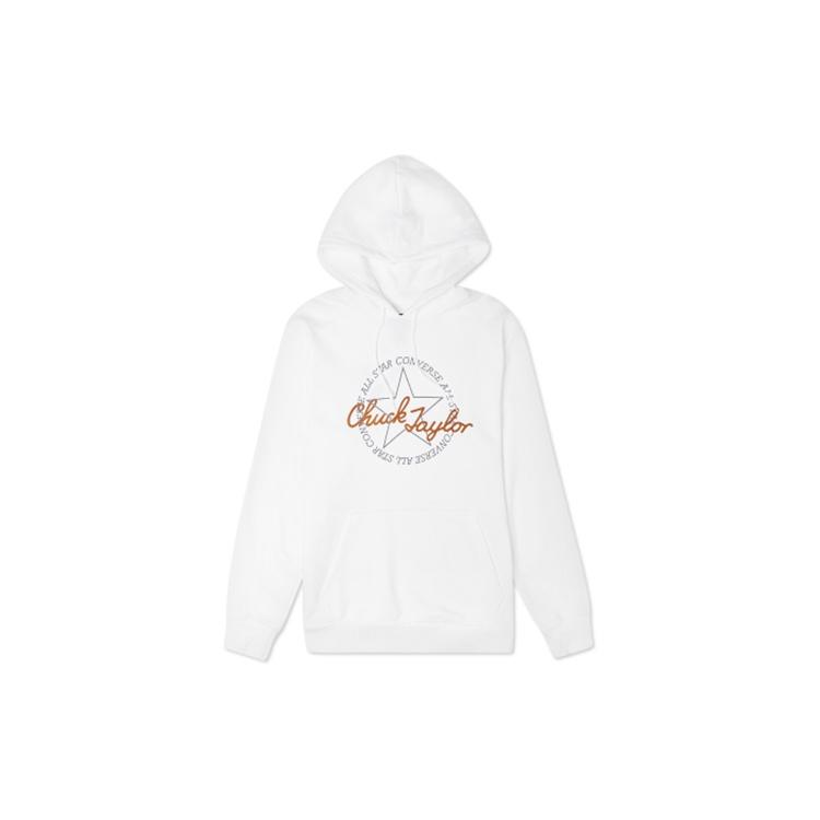 Converse Deconstructed Chuck Patch Pullover Hoodie Asia Sizing White Men s 10022265-A02 S