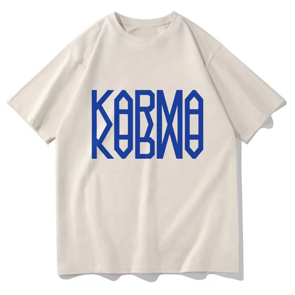 Album KARMA Tshirts 2026 New Song Ceremony Fashion Unisex/Women Clothing Unisex Cotton Short Sleeve Tops Graphic TShirt for Lover