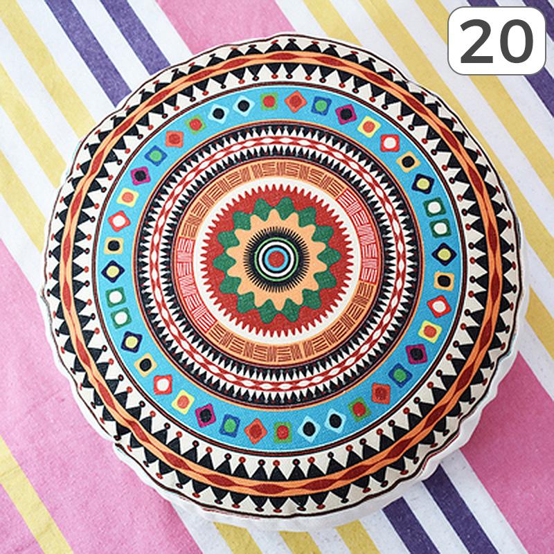 

Круглая наволочка для подушки в этническом стиле в стиле хиппи, марокканский футон, богемный пуф для медитации в стиле мандалы, домашний табурет, декоративная наволочка